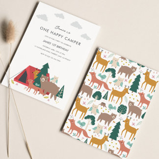 Um Convite Feliz de Aniversário de Camper