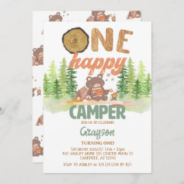 Um Convite Feliz de Aniversário de Camper