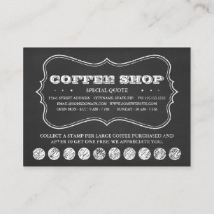 UM CORTE DE cartões perfurados com quadro de café