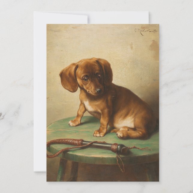 Um Dachshund Puppy | Carl Reichert (Frente)