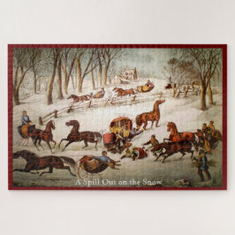 Um Derramar fora no Quebra-cabeça grande da neve