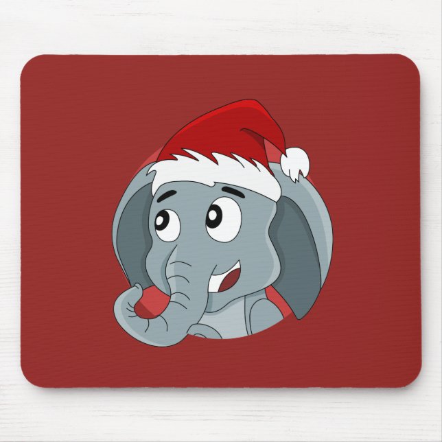 Um desenho animado de Natal com um belo mouse pad (Frente)