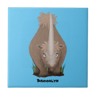 Um desenho animado de Rinoceronte elasmotherium