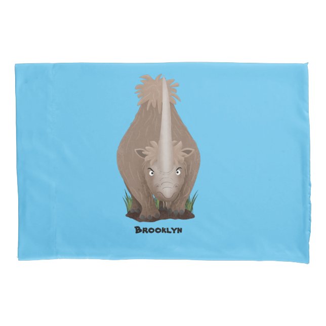 Um desenho animado de Rinoceronte elasmotherium (Frente)