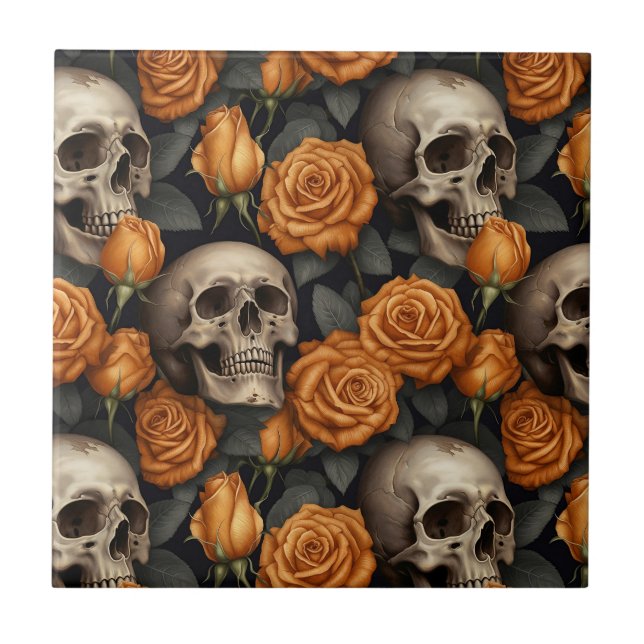 Um desenho da série A Skull and Roses 11 (Frente)
