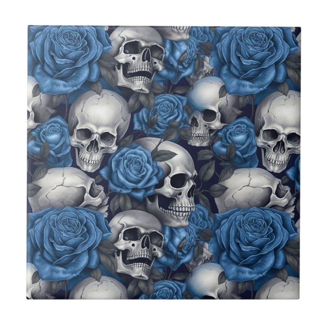 Um desenho da série A Skull and Roses 12 (Frente)