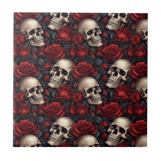 Um design da série A Skull and Roses 10 (Frente)