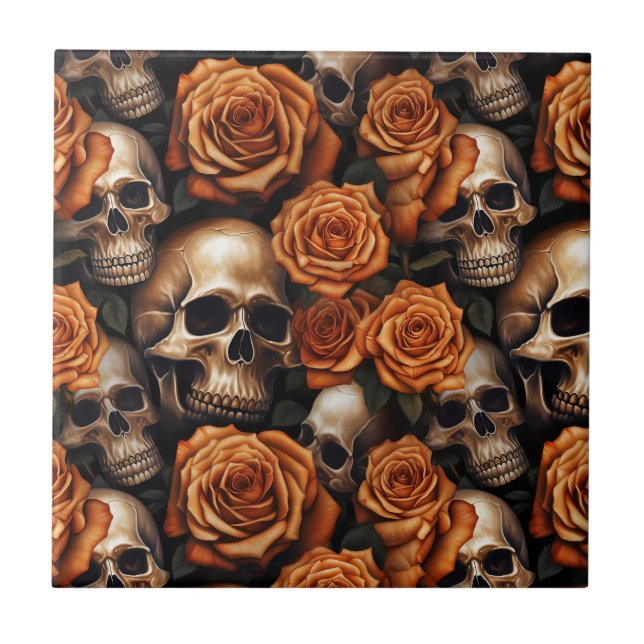 Um design da série A Skull and Roses 9 (Frente)