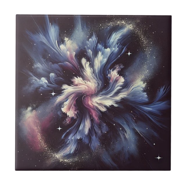 Um design de abstrato-galáxia captando o mistério  (Frente)