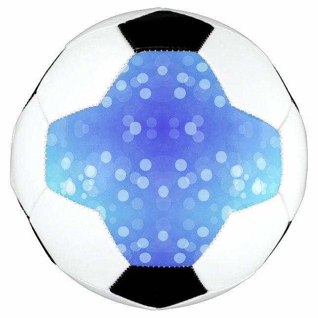 Um design de bola de futebol com branco e preto  (Frente)