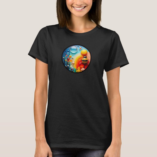 Um design de camiseta abstrato da natureza moderna (Frente)