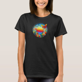 Um design de camiseta abstrato da natureza moderna