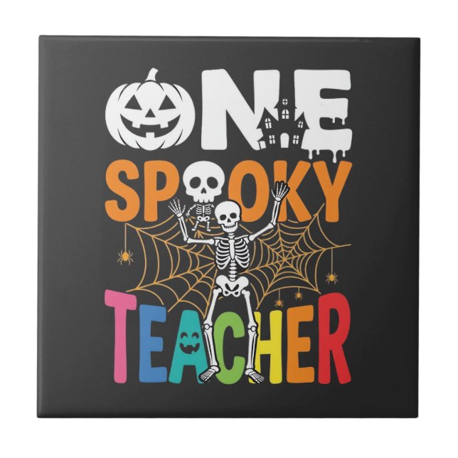 Um Design de Halloween de Professor Assustador_1 (Frente)