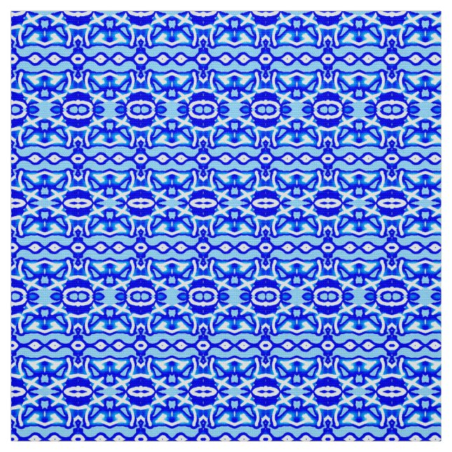 Um design de padrão de tecido clássico de cor azul (Modelo)