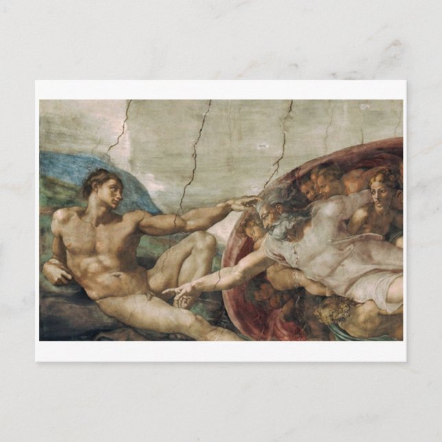 Um deus curioso. Cartão Postal (Frente)