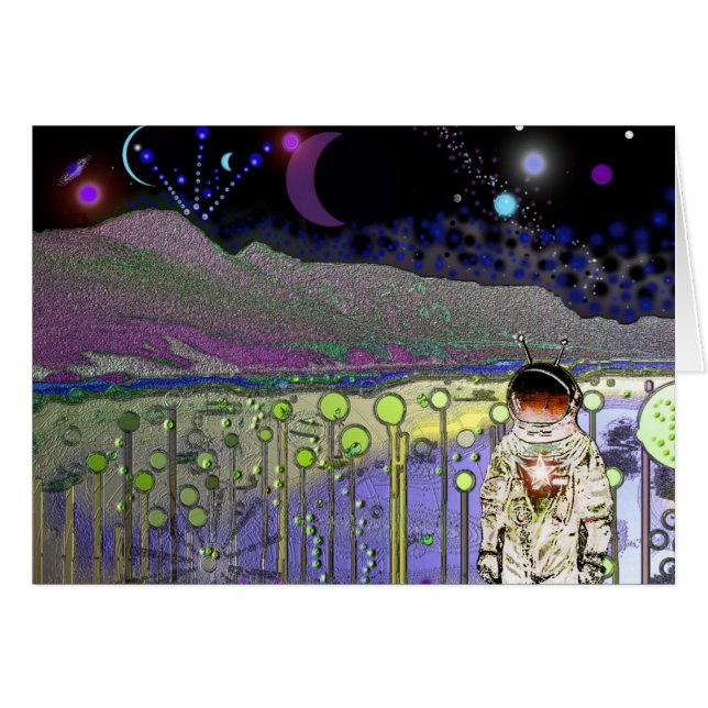 Um DIA AGRADÁVEL no cartão do PLANETA #555 (Frente Horizontal)