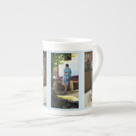 "Um dia caneca fina da porcelana de Kyoto"