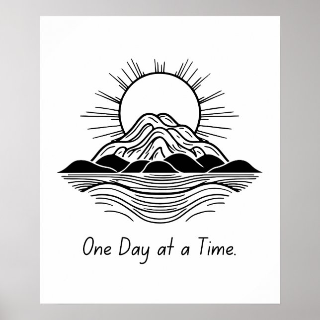 Um dia de cada vez - Poster de calmaria (Frente)