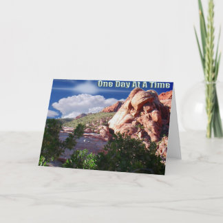 Um dia de cada vez que cumprimentar o cartão