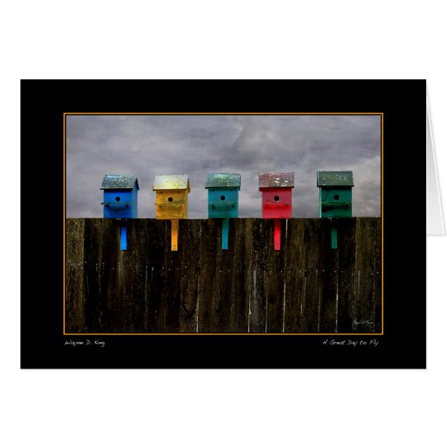 Um dia de Excelente para voar - Cartão (Frente Horizontal)