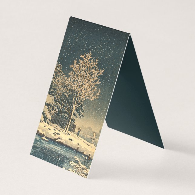 Um Dia de Inverno no Rio Sumida no Japão (Frente)