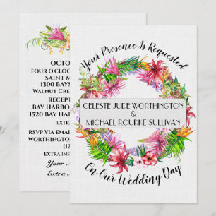 Um Dia Encantador Para Um Casamento - Convite
