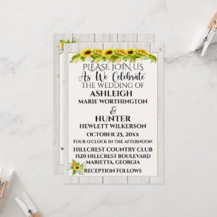 Um Dia Encantador Para Um Casamento - Convite