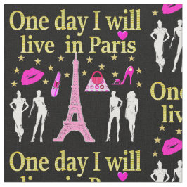 UM DIA VOU VIVER EM PARIS TECIDO