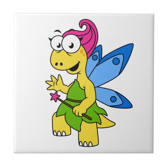 Um Dinossauro Fairysaur De Cartoon. (Frente)
