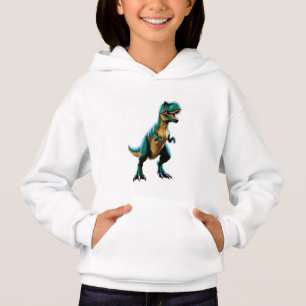 Um dinossauro posando como um famoso poster de cin