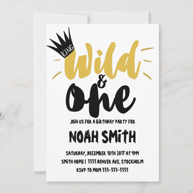 Um do aniversário do menino do aniversário convite (Frente)