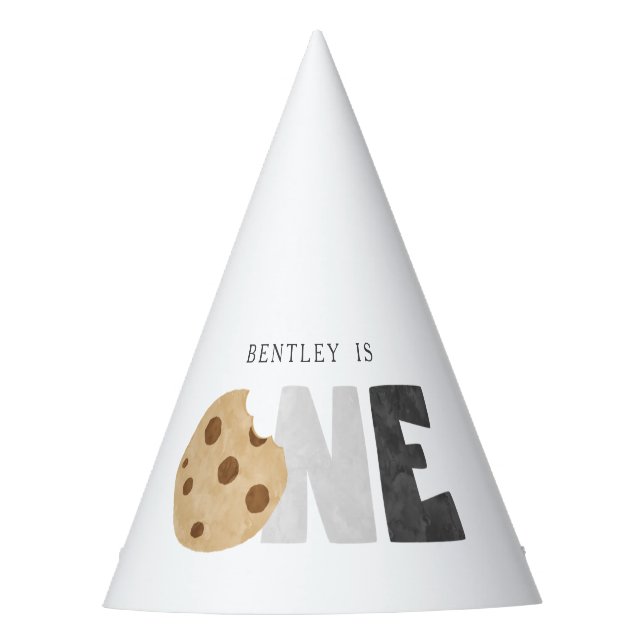 Um doce biscoito primeiro chapéu de festa de anive (Frente)