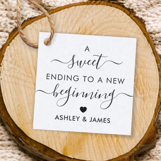 Um doce final para uma nova etiqueta de presente i (Criador carregado)