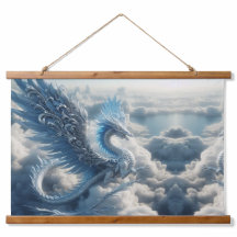 Um Dragão Incrível Cercado por Nuvens