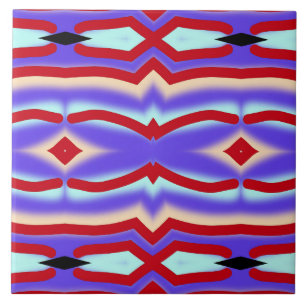 Um elegante azulejo de cerâmica clássico de multic