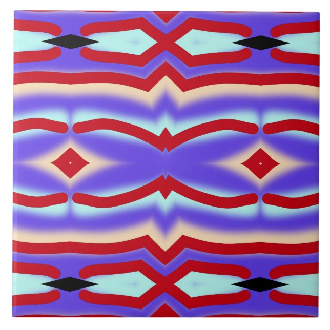 Um elegante azulejo de cerâmica clássico de multic (Frente)
