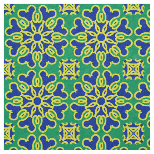 Um elegante padrão clássico colorido tecido floral