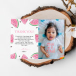 Um Em Um Cartões de agradecimentos Melon Birthday<br><div class="desc">Apresentando nosso Cartões de agradecimentos de Watermelon "Um em Melão", a maneira perfeita de mostrar gratidão aos seus convidados depois de uma celebração alegre. Este encantador cartões de agradecimentos apresenta gráficos adoráveis de melancia e cores vibrantes, capturando a essência do verão e o prazer do dia especial de vocês. Facilmente...</div>