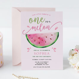 Um em um Convite à Aniversário Melon Watermelon
