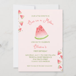 Um em um Convite à Aniversário Melon Watermelon