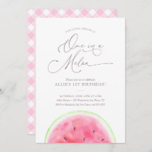 Um em um convite do Partido do primeiro aniversari