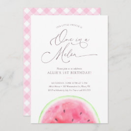 Um em um convite do Partido do primeiro aniversari