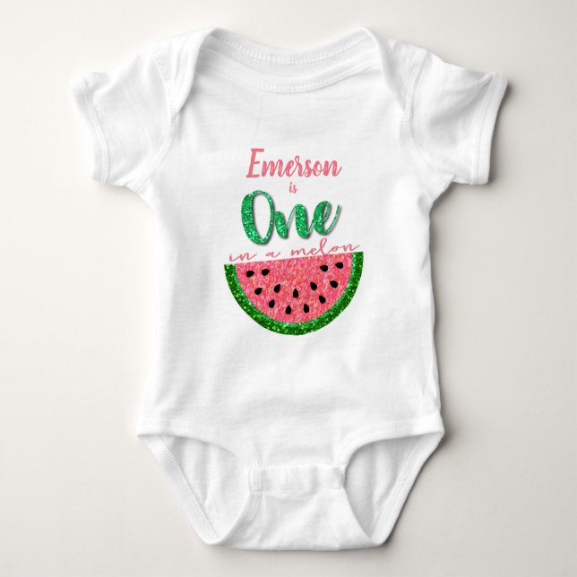 Um em um melão, Watermelon em um, Camisa de aniver (Frente)