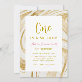 Um em um milhão, convite para primeiros aniversari