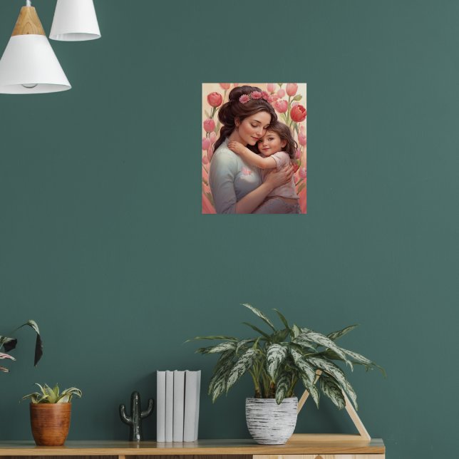 Um Embarque da Mãe - Mãe e Poster da Filha (Sala de Estar 1)