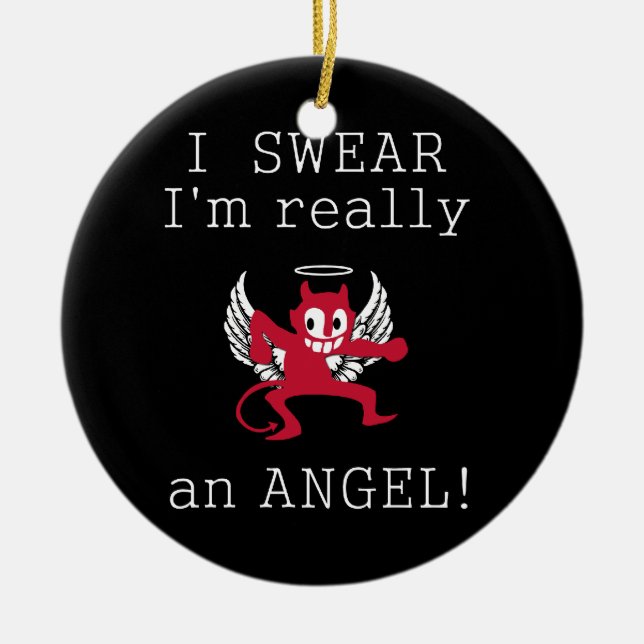 Um enfeite de anjo, personalize (Frente)