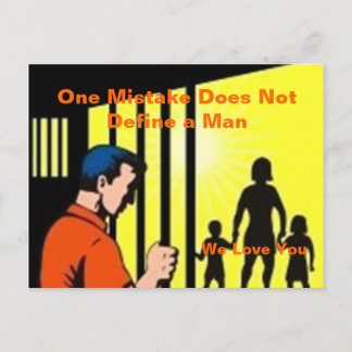 Um erro não define um homem - cartão postal