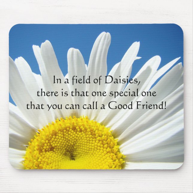 Um Especial Um Bom Amigo mousepad Daisy (Frente)