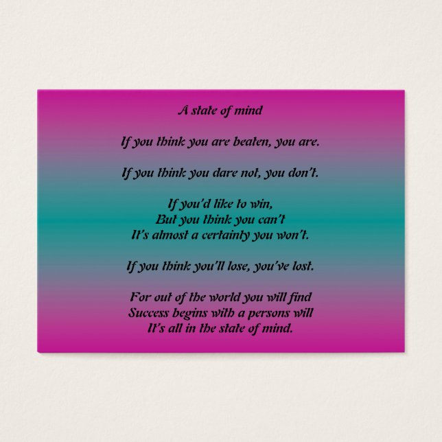 Um Estado de espírito (Frente)