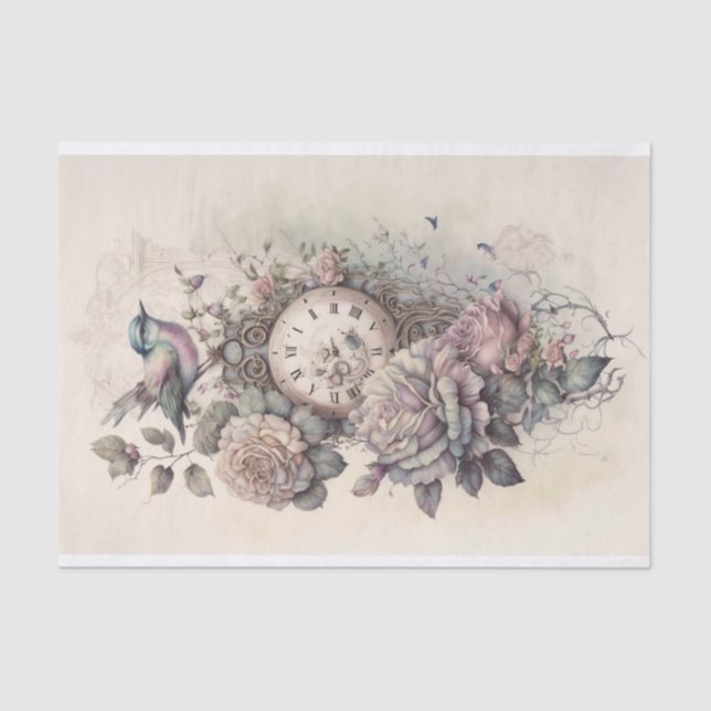 Um estudo sobre Rosas e Papel Tecidual no Tempo 1 (Frente )